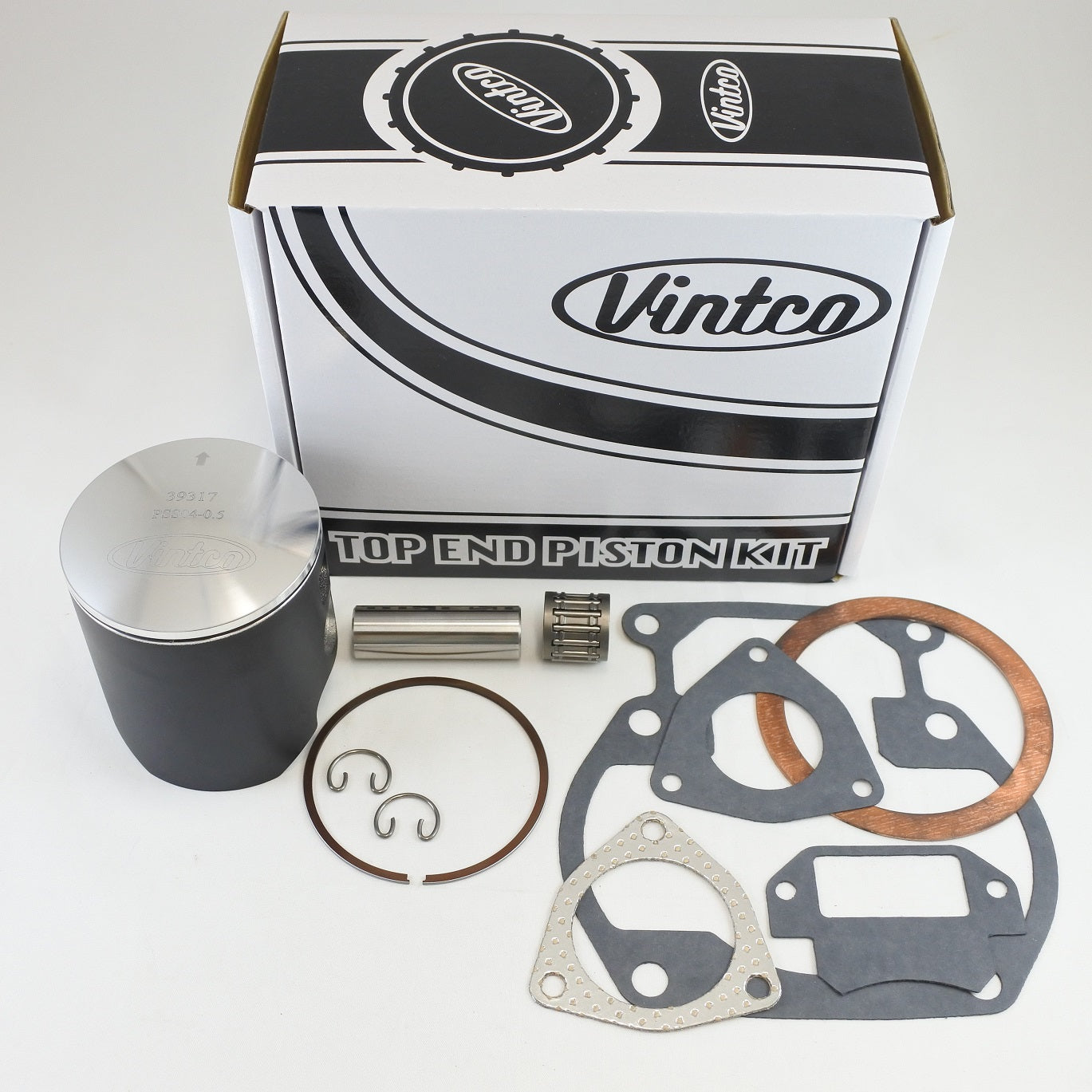 TOP END PISTON KIT 76-77 SUZUKI RM 370 77.5mm 0.5mm OVER VINTCO KTS06-0.5