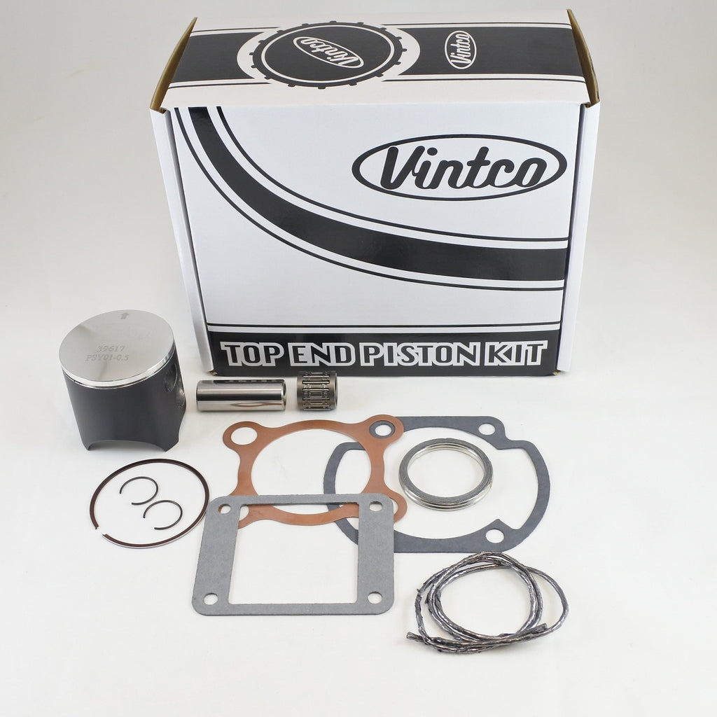 TOP END PISTON KIT 76-76 YAMAHA MX YZ 125 56.5mm 0.5mm OVER VINTCO KTY01-0.5