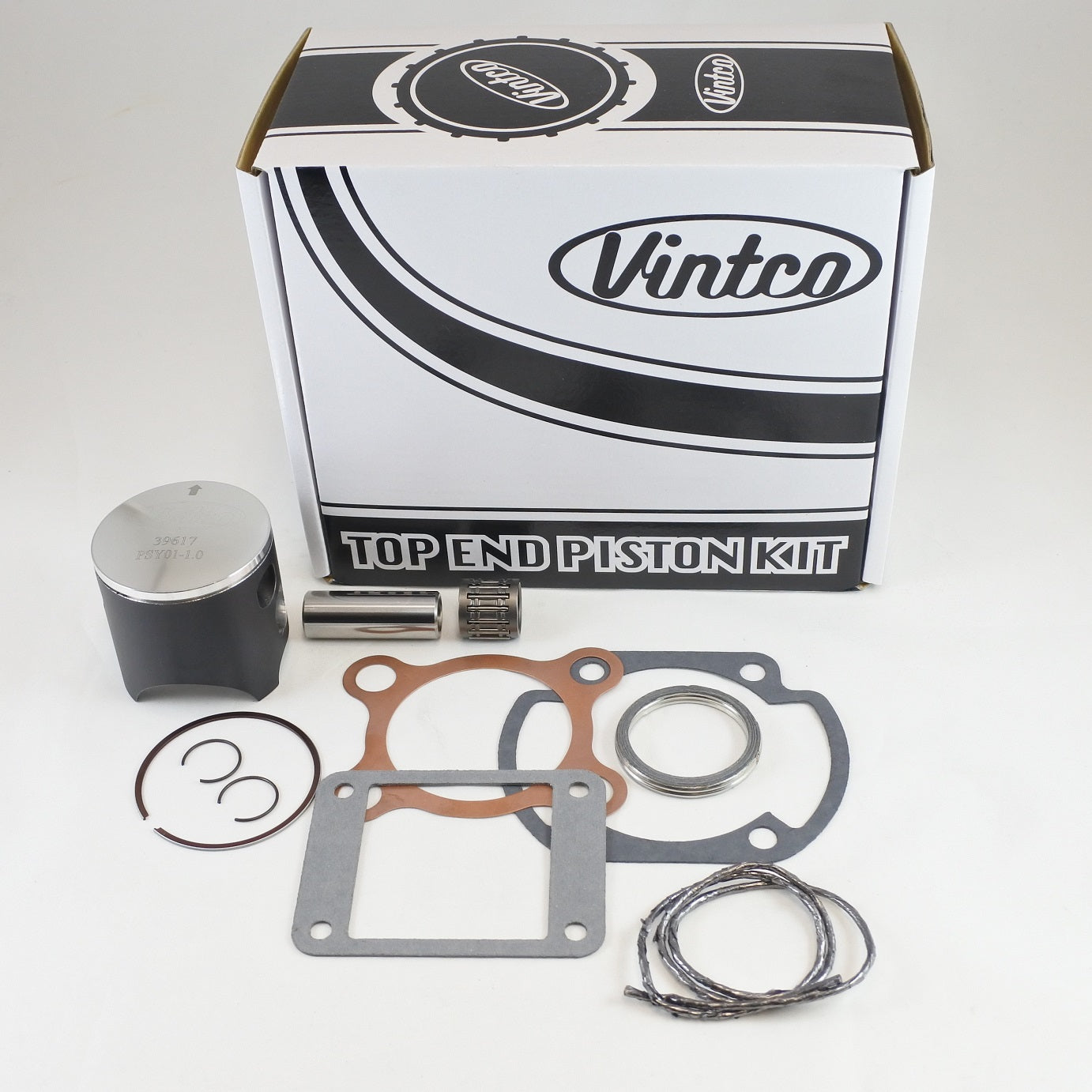 TOP END PISTON KIT 76-76 YAMAHA MX YZ 125 57.0mm OVER VINTCO KTY01-1.0