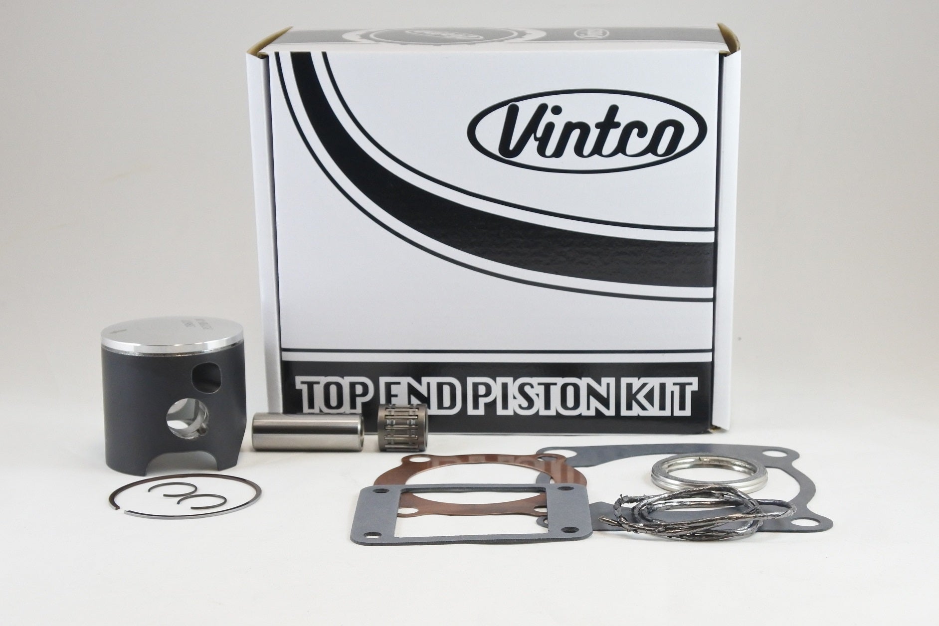 TOP END PISTON KIT 77-78 YAMAHA YZ 125 57.0mm 1.0mm OVER 2K6-11111-00-00 VINTCO KTY02-1.0