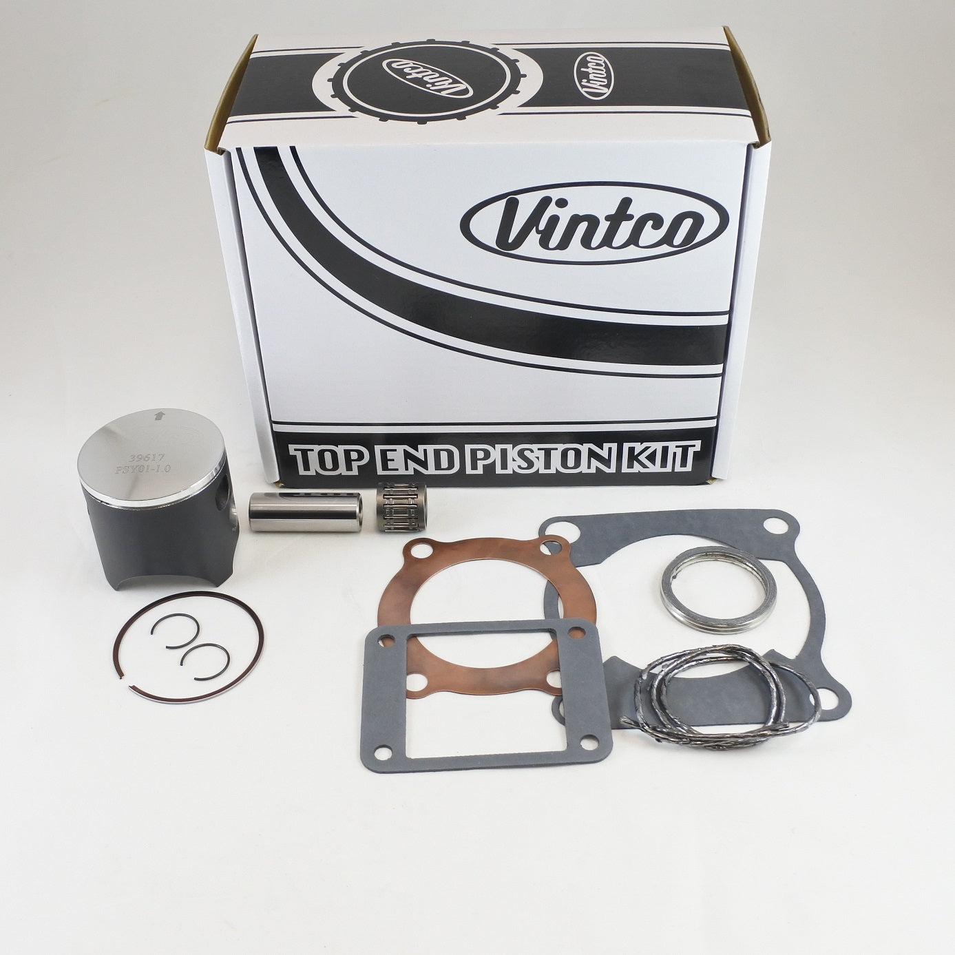 TOP END PISTON KIT 77-78 YAMAHA YZ 125 57.0mm 1.0mm OVER 2K6-11111-00-00 VINTCO KTY02-1.0
