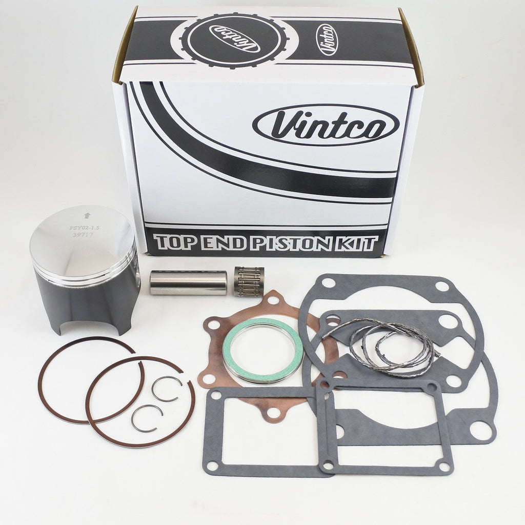 TOP END PISTON KIT 77-77 YAMAHA YZ 250 71.5mm +1.5mm OVER VINTCO KTY09-1.5