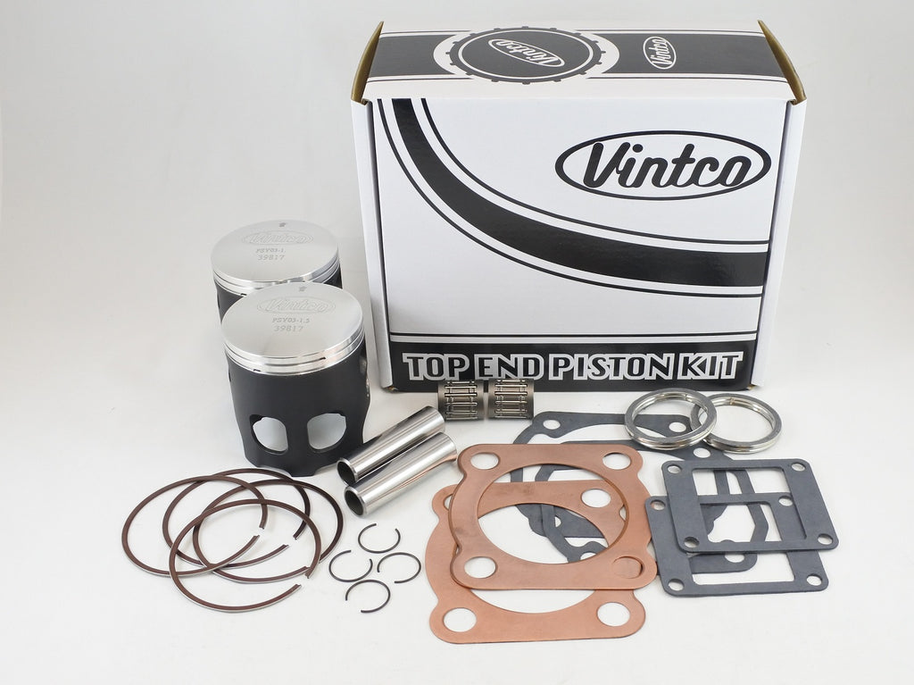 TOP END PISTON KIT 76-78 YAMAHA RD 400 65.5mm 1.5mm OVER VINTCO KTY14-1.5