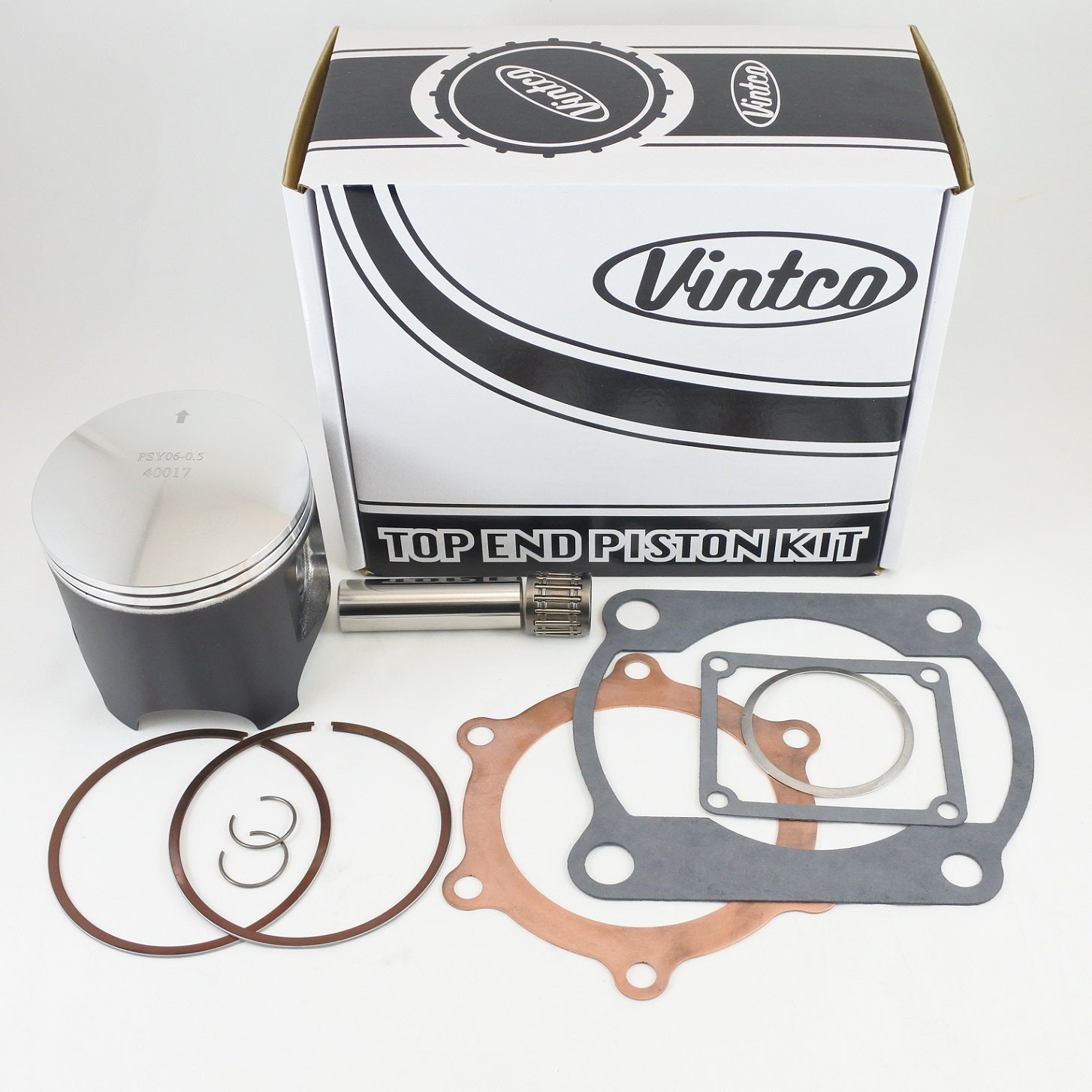 TOP END PISTON KIT 80-81 YAMAHA YZ 465 85.5mm 0.5mm OVER VINTCO KTY16-0.5