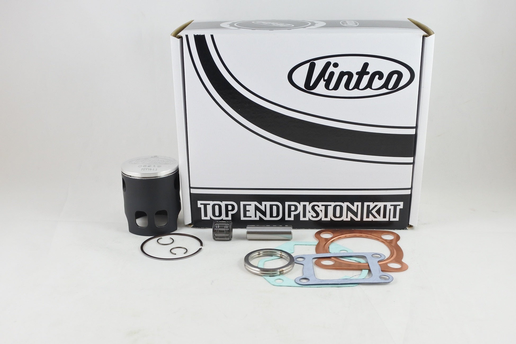 TOP END PISTON KIT 74-75 YAMAHA TY YZ 80 48.5mm 1.5mm OVER VINTCO KTY20-1.5