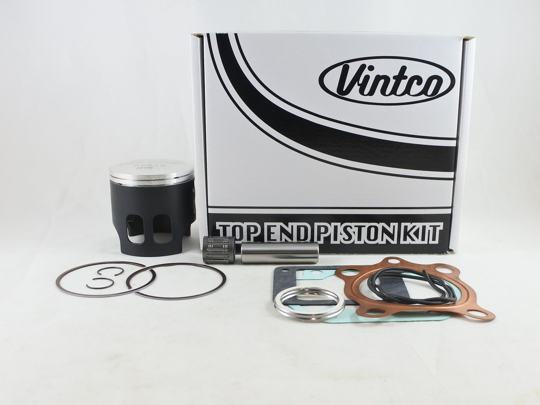 TOP END PISTON KIT 76-76 YAMAHA YZ 175 66.5mm 0.5mm OVER VINTCO KTY68-0.5