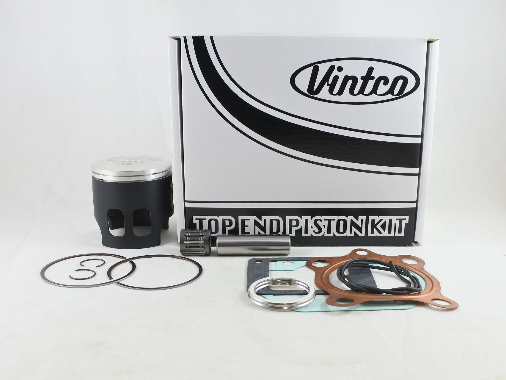 TOP END PISTON KIT 76-76 YAMAHA YZ 175 68mm 2.0mm OVER VINTCO KTY68-2.0