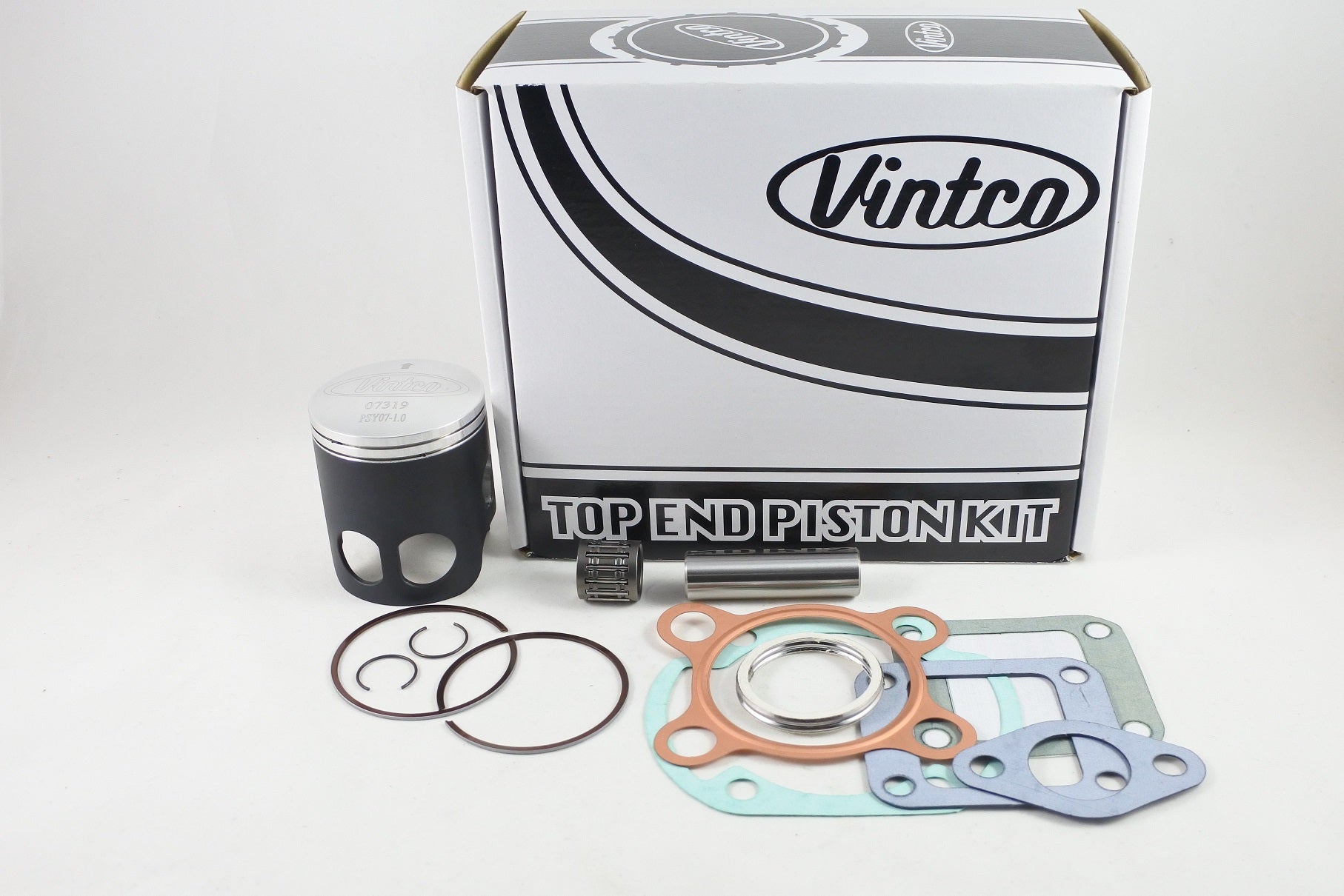 TOP END PISTON KIT 74-75 YAMAHA DT 125 57mm 1.0mm OVER VINTCO KTY69-1.0