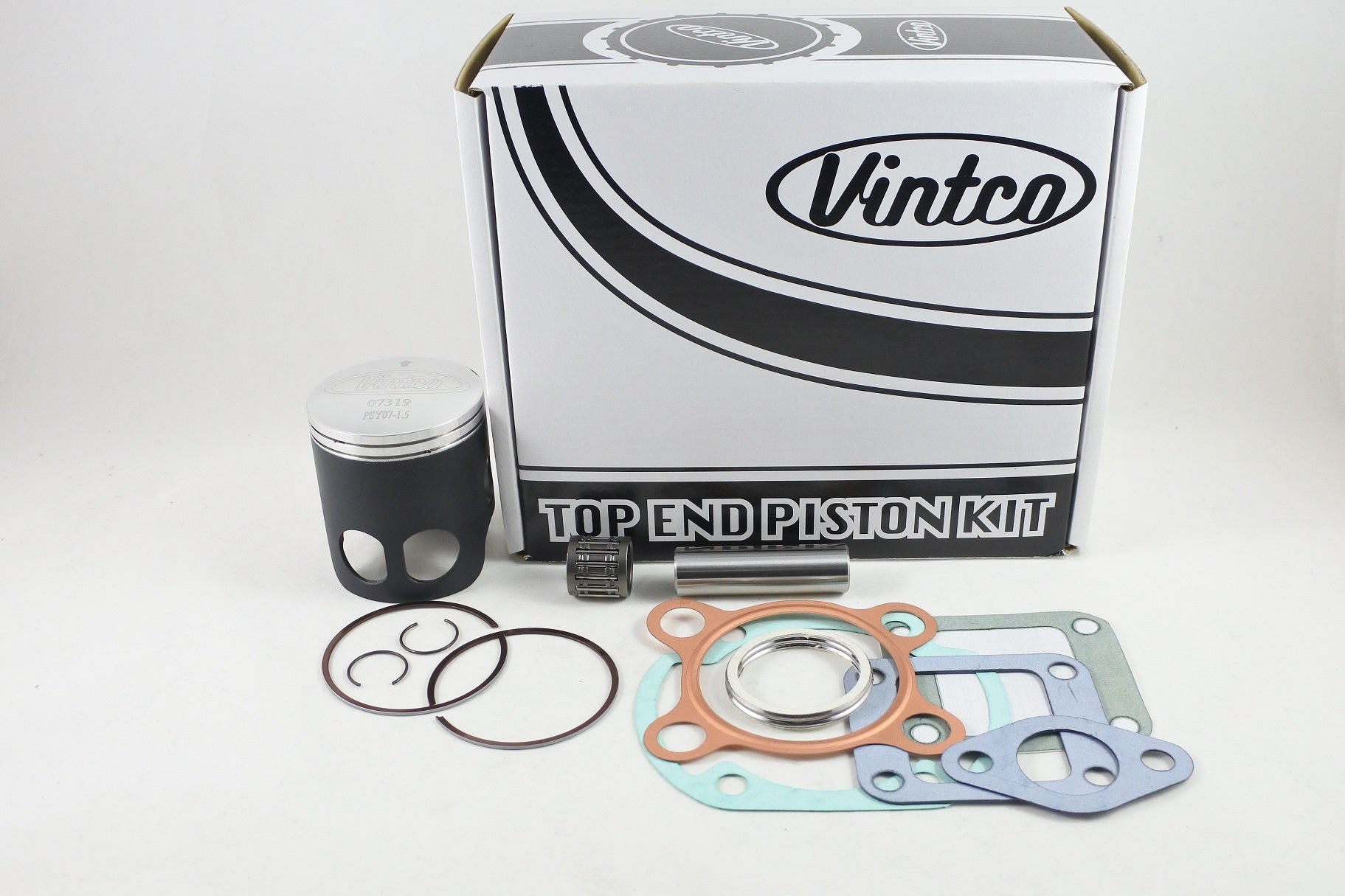 TOP END PISTON KIT 74-75 YAMAHA DT 125 57.5mm 1.5mm OVER VINTCO KTY69-1.5