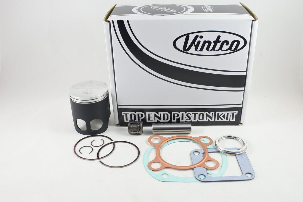 TOP END PISTON KIT 76-76 YAMAHA DT 125 57.5mm 1.5mm OVER VINTCO KTY70-1.5
