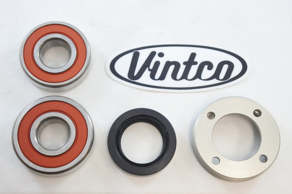 REAR WHEEL BEARING KIT 73-76 HONDA CR MR 250 RETAINER VINTCO KWR003