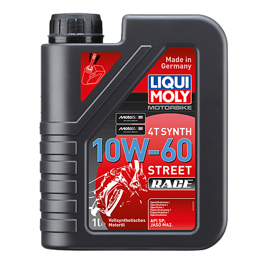 ENGINE OIL 4T SYNTHETIC 10W-60 STREET RACE 1L LIQUI MOLY - 1525