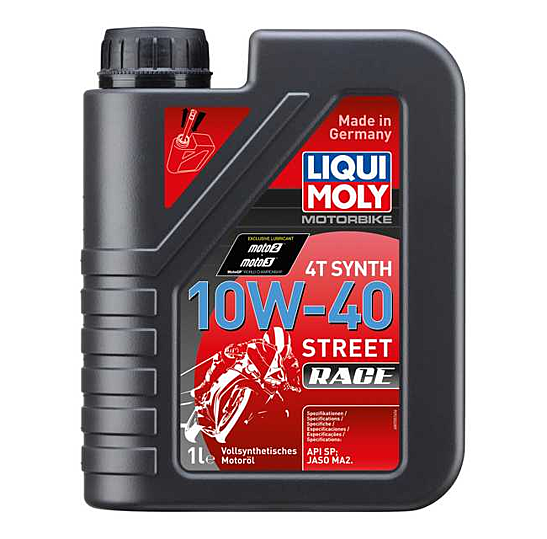 ENGINE OIL 4T SYNTHETIC 10W/40 STREET RACE 4L LIQUI MOLY - 20754