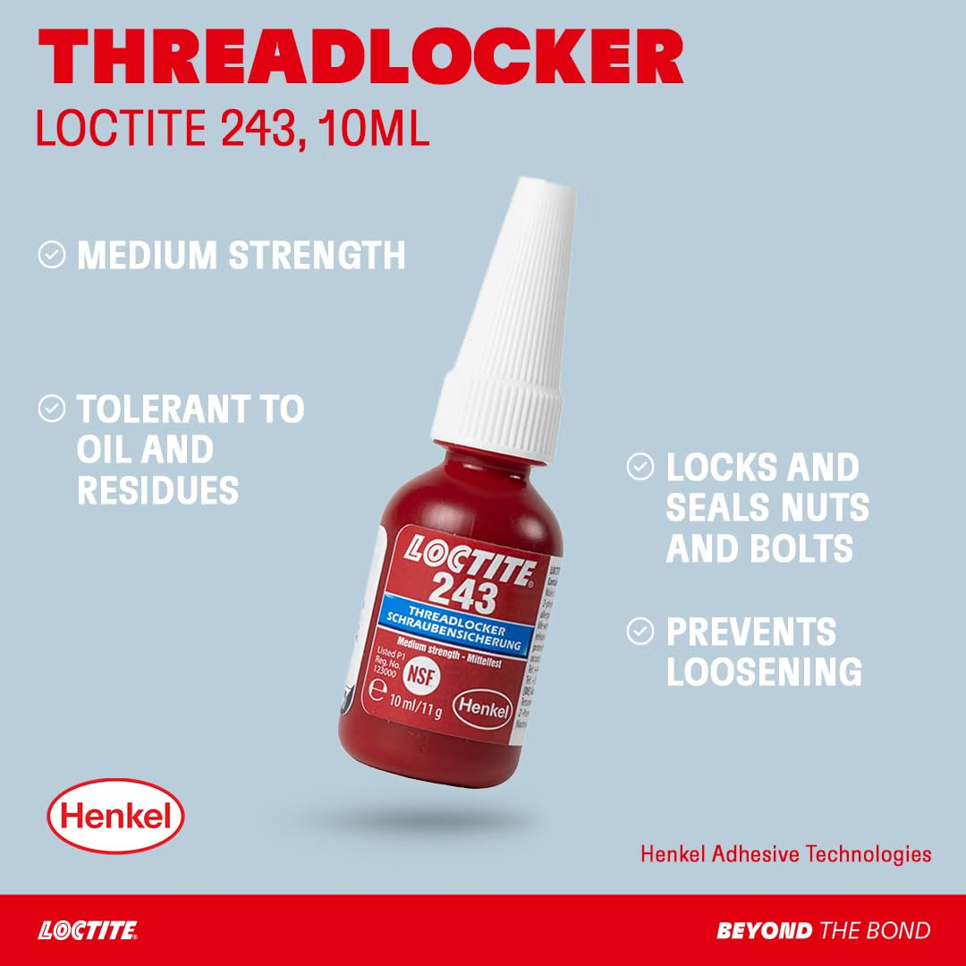 LOCTITE 243 10 ml THREADLOCKER MEDIUM STRENGTH BLUE