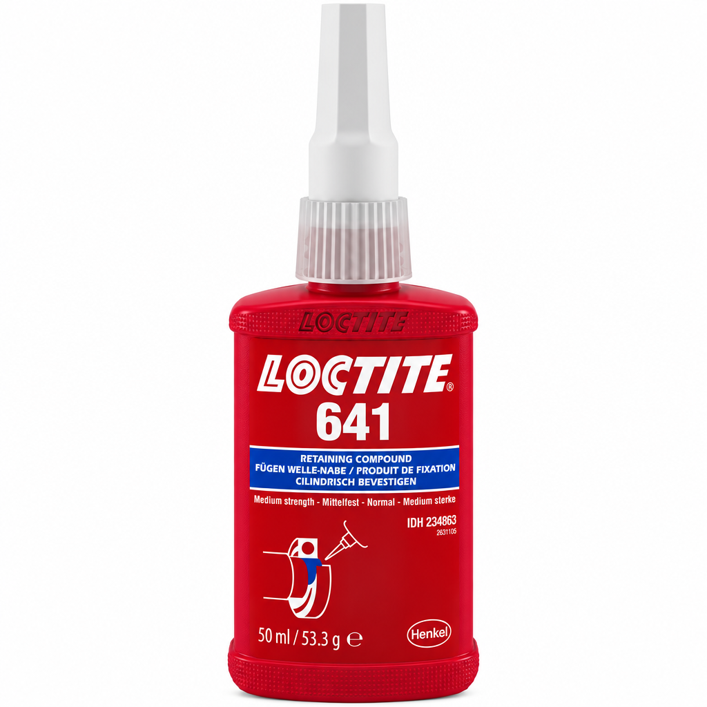 LOCTITE 641 50 ml ANAEROBIC RETAINING COMPOUND CYLINDRICAL BEARINGS SHAFTS HOUSINGS