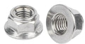 M6 x 1.00mm FLANGE LOCK NUT STAINLESS STEEL S304 PACK OF 10