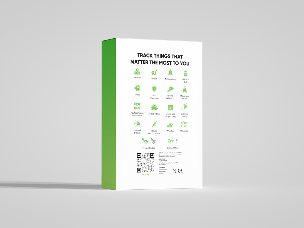 SIZZAPP MAX GPS TRACKER ROUTE LOGGER SECURITY