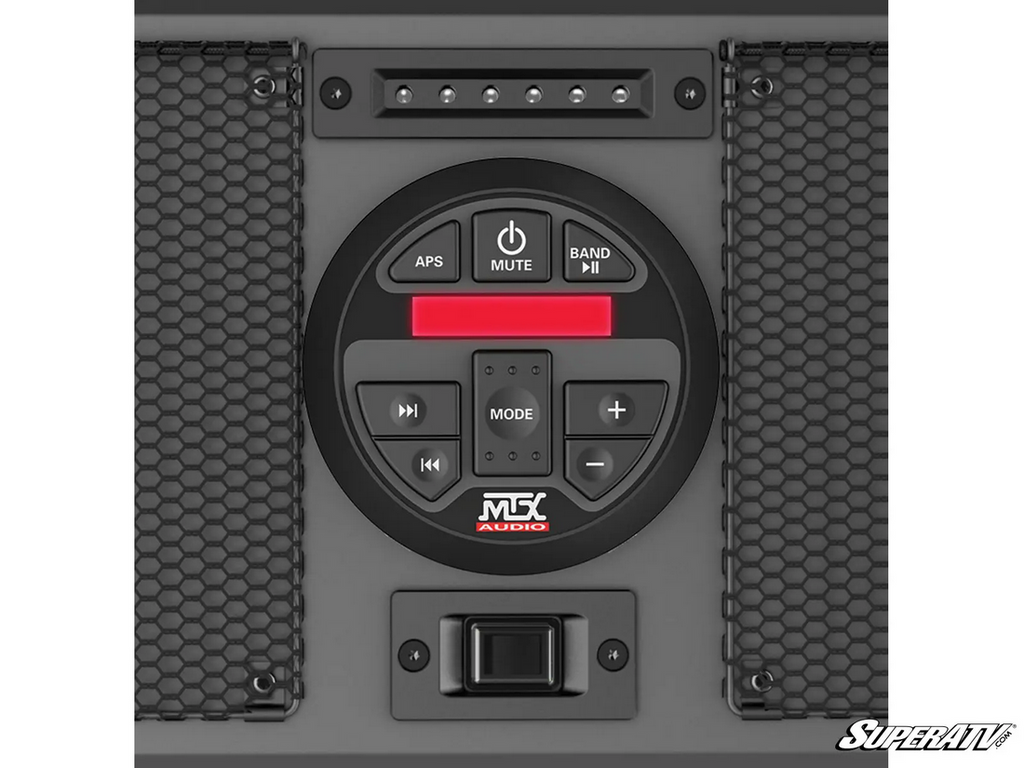 46 STANDARD UTV SOUND BAR SPEAKER SYSTEM, AM/FM, BLUETOOTH, AUX, USB