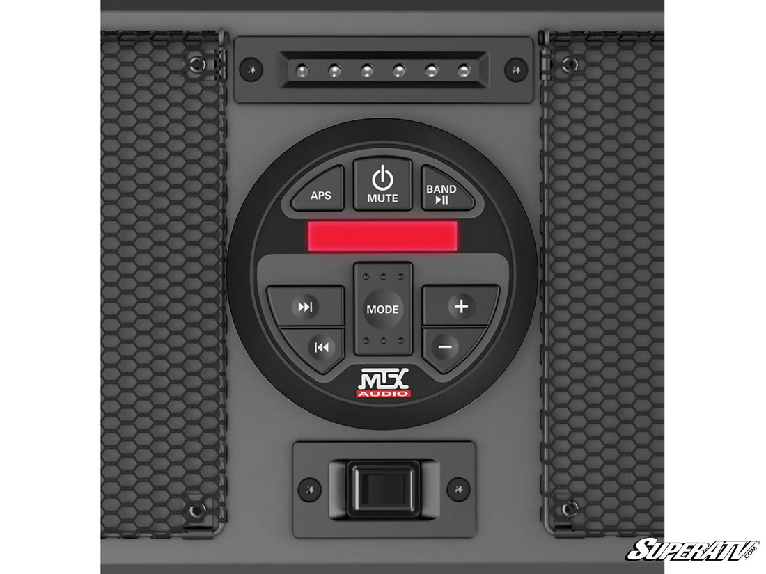 46 STANDARD UTV SOUND BAR SPEAKER SYSTEM, AM/FM, BLUETOOTH, AUX, USB