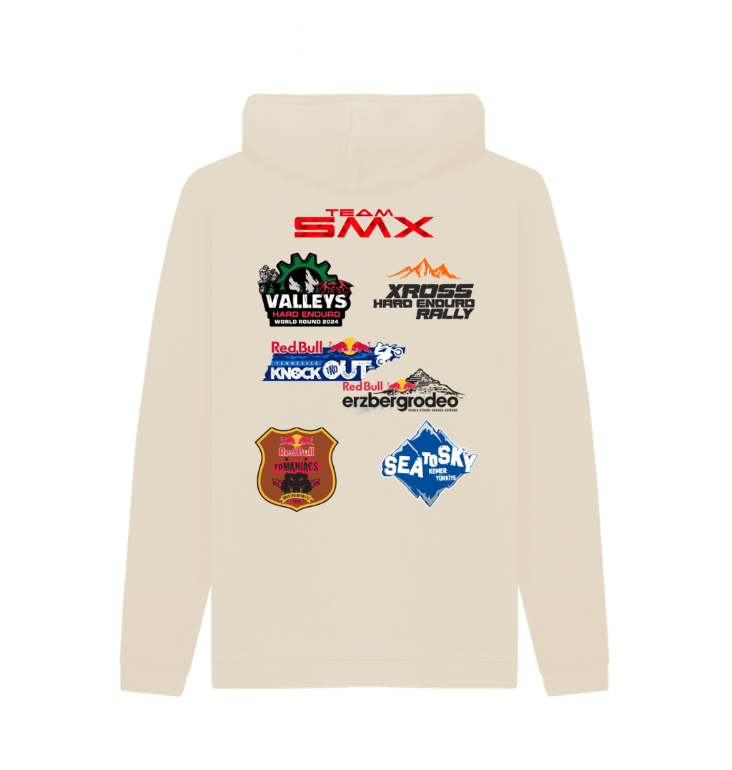 Oat Printed Hoody Back
