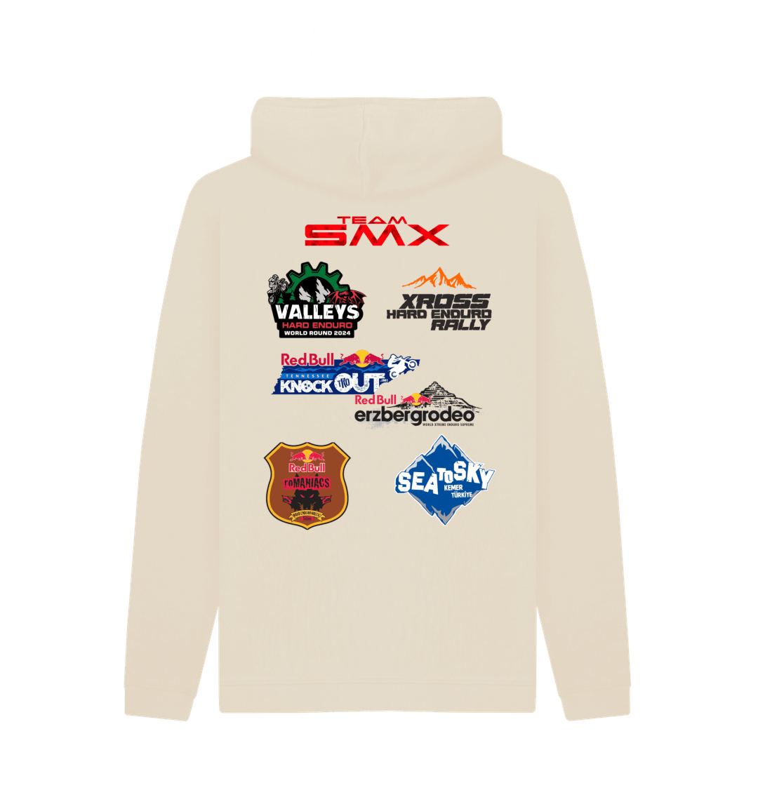 Oat Printed Hoody Back