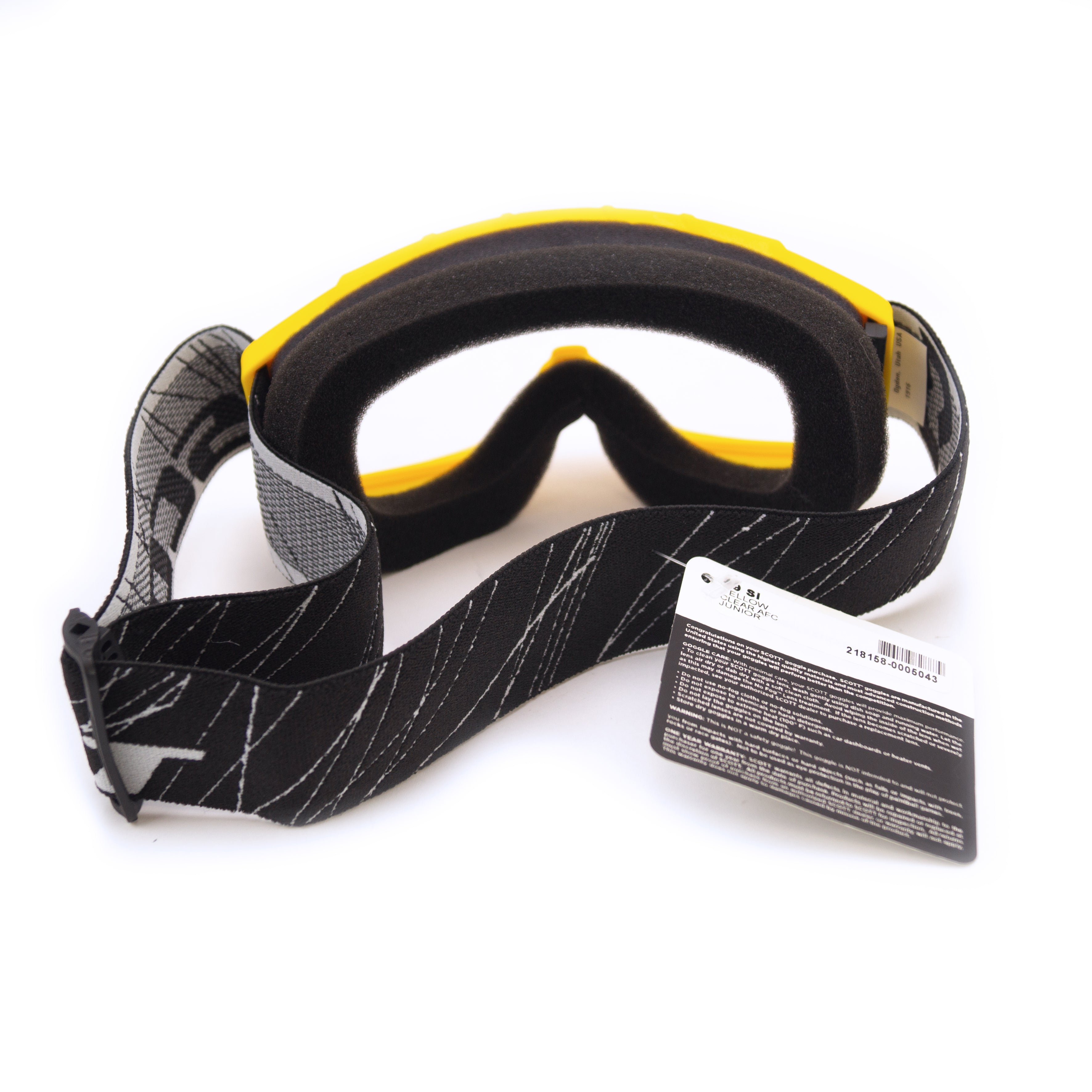 SCOTT Youth Goggle 89Si Yellow clear afc, 218158-0005043 ONE OFF PRICE TO CLEAR