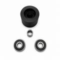 CHAIN ROLLERS (PACK OF 10) IDxODxW 8x35x27 BLACK NYLON 66 LONG LASTING 35mm OD