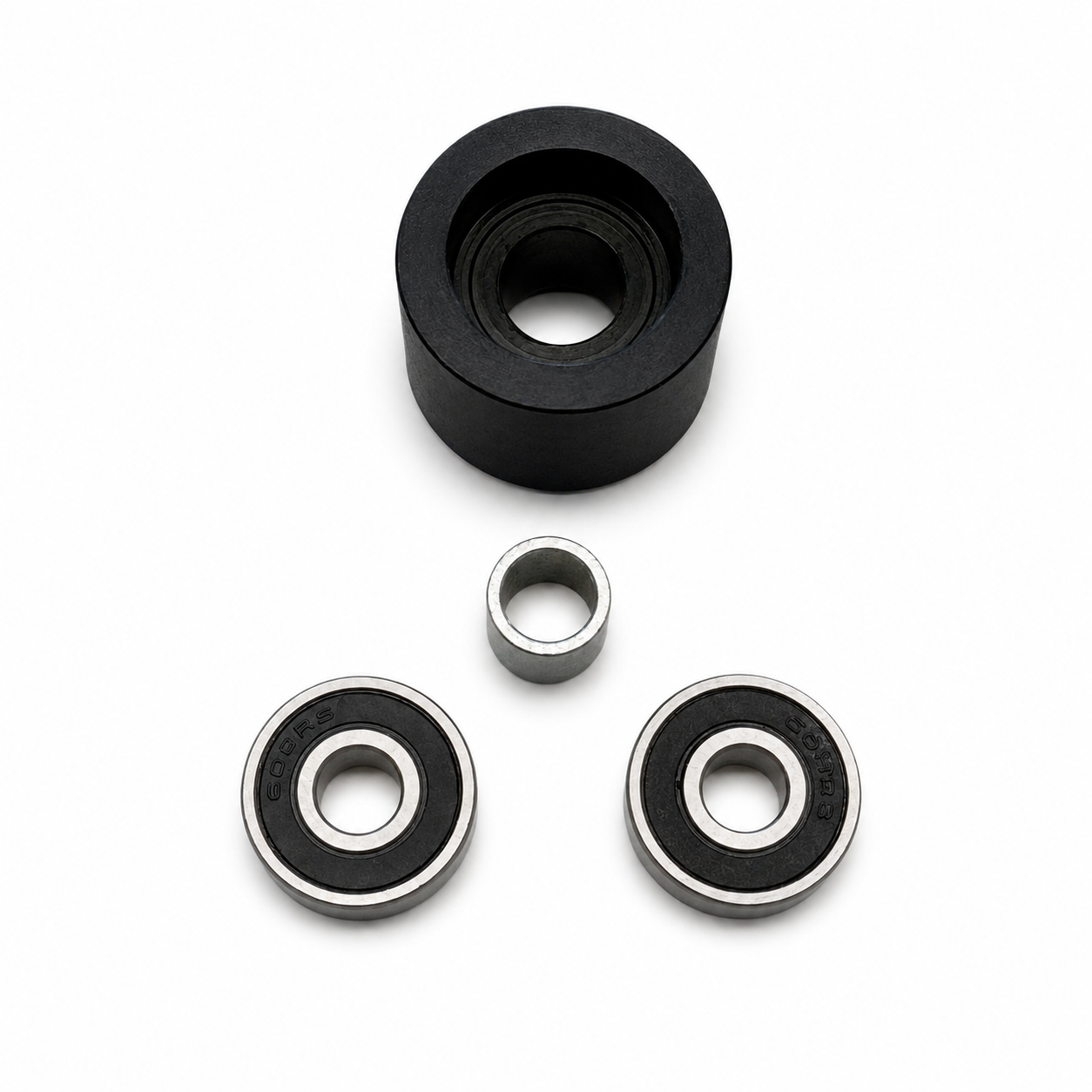CHAIN ROLLERS (PACK OF 10) 8x32x24 BLACK NYLON 66 LONG LASTING 32mm OD