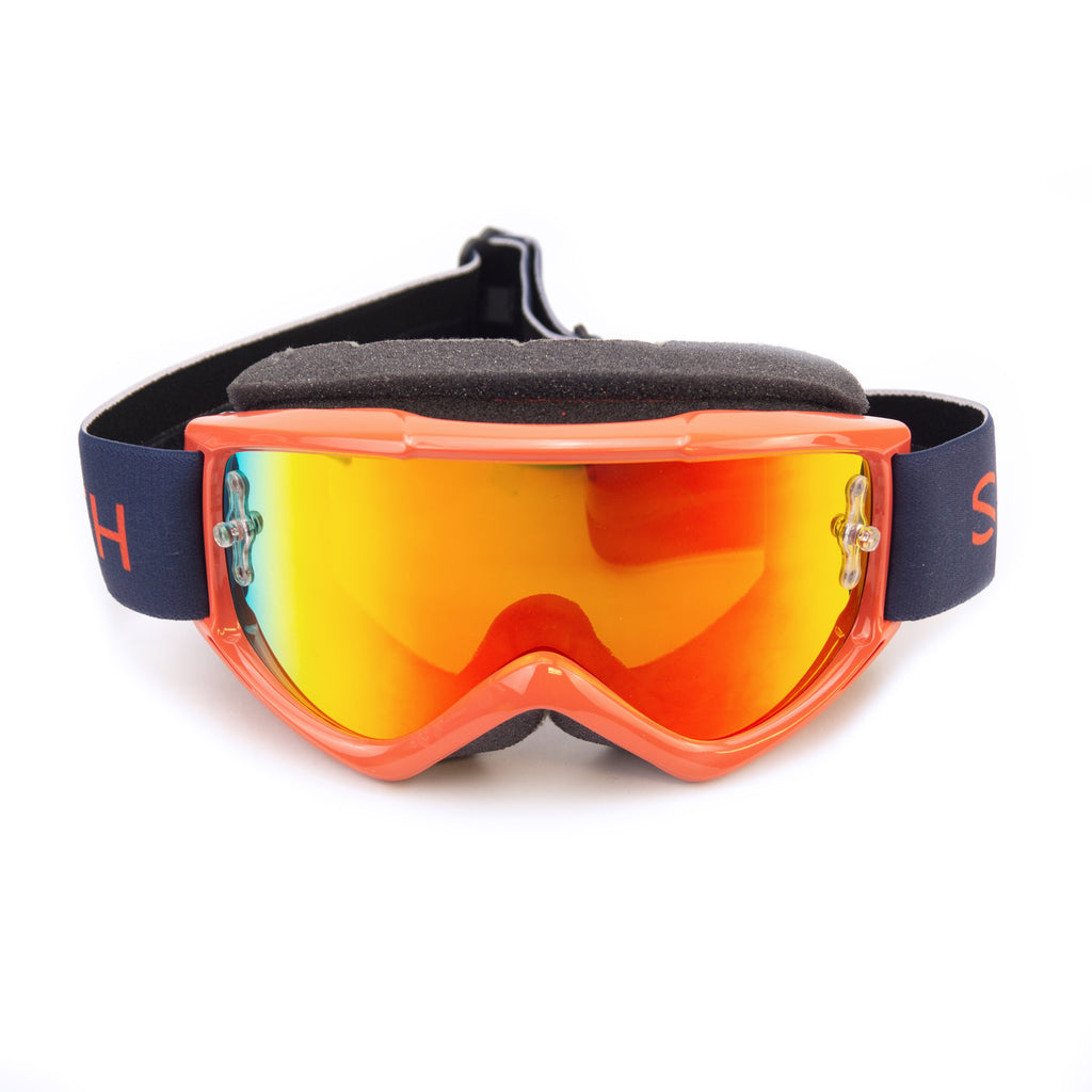 010 SMITH FUEL V.1 MAX RED ROCK, M00303909912 - END OF LINE, MIRRORED LENS AND CLEAR LENS