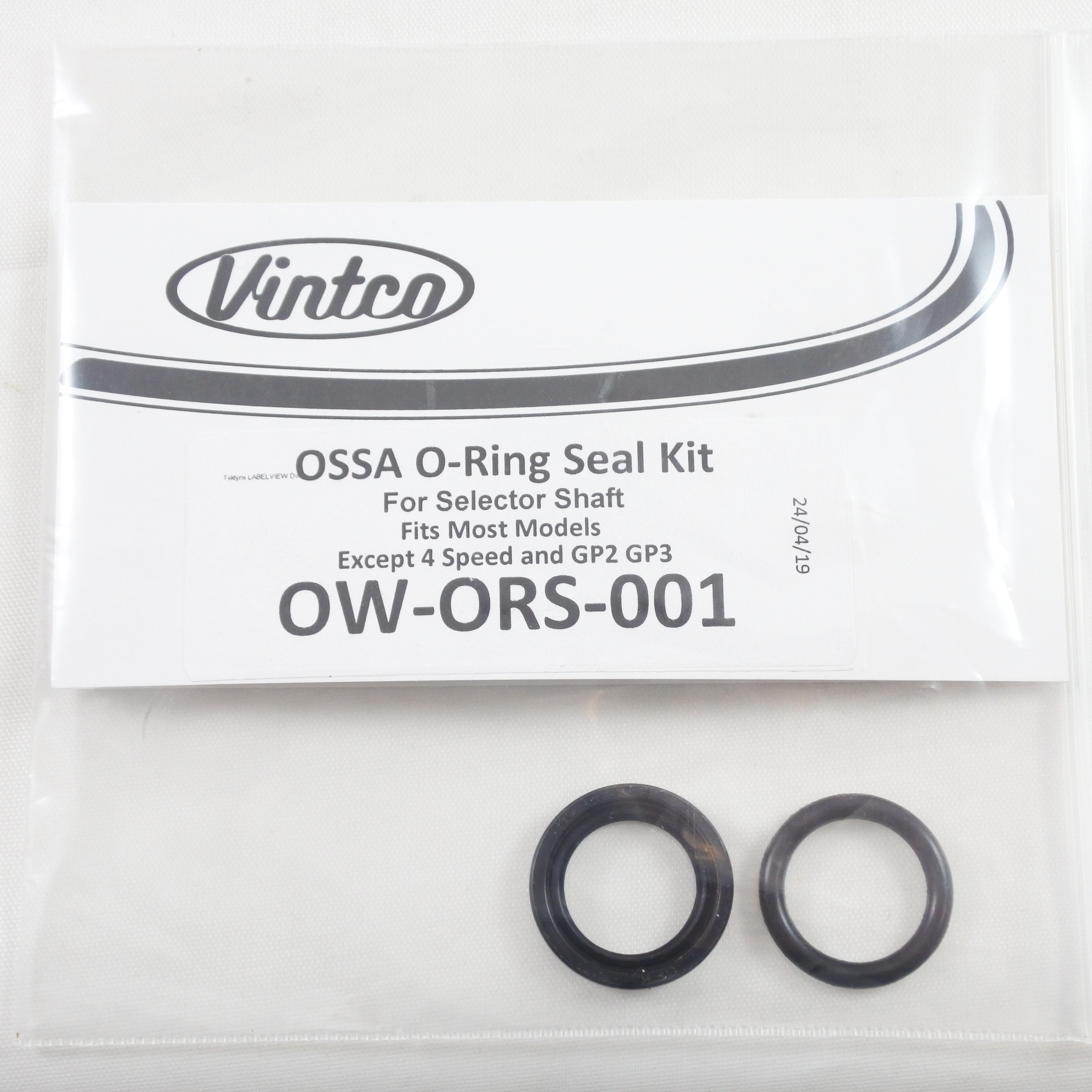 SELECTOR SHAFT O-RING SEAL KIT 70-78 OSSA MOST MODELS VINTCO OW-ORS-001