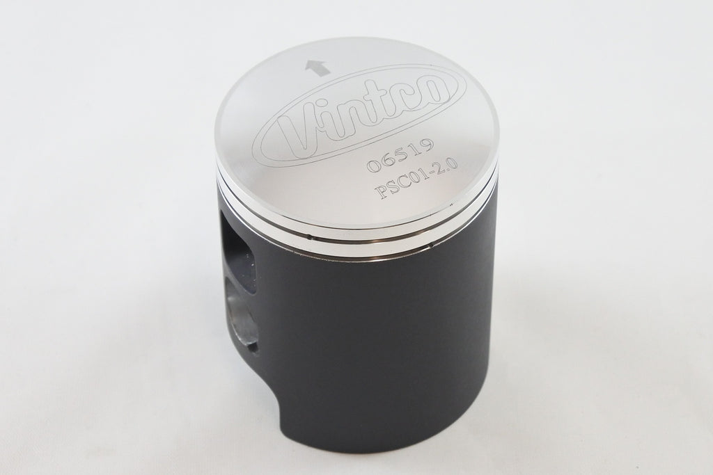 PISTON KIT 72-76 DKW HERCULES MONARK PENTON SACHS 6 SPEED 125 56.0mm 2.0mm OVER VINTCO PSC01-2.0