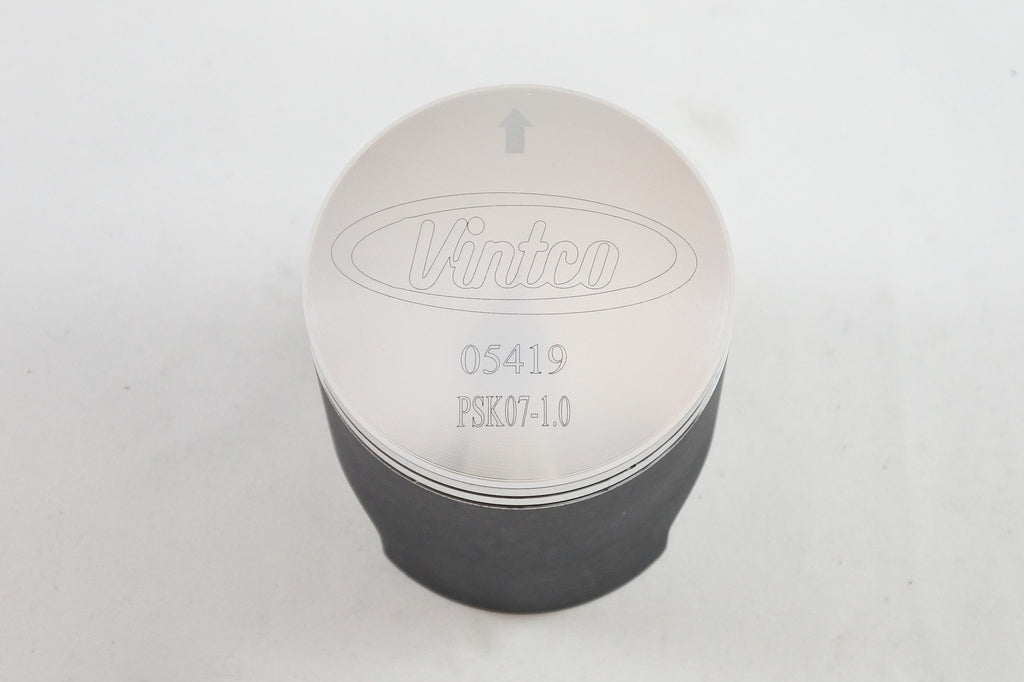 PISTON KIT 74-84 KAWASAKI KD KE KS 125 57.0mm 1.0mm OVER VINTCO PSK07-1.0