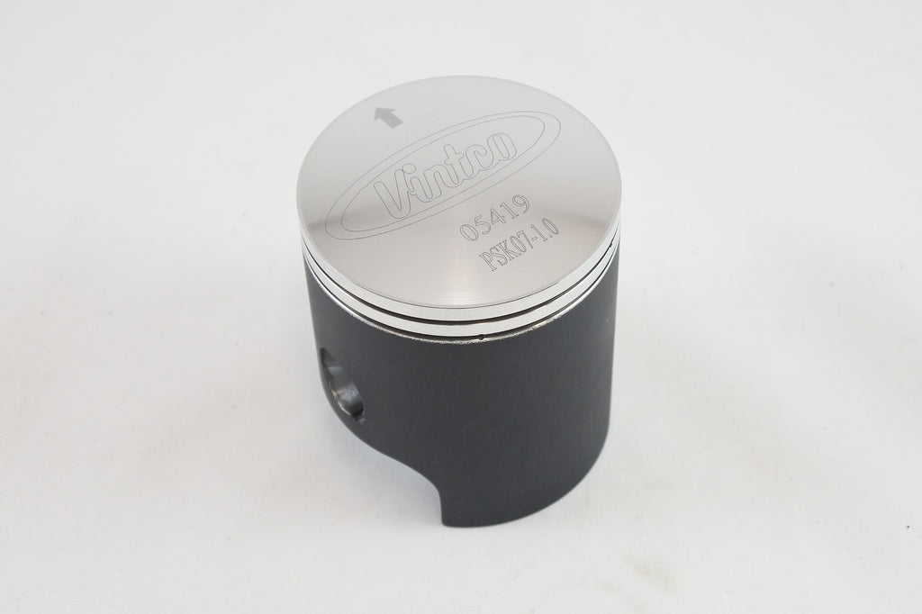 PISTON KIT 74-84 KAWASAKI KD KE KS 125 57.0mm 1.0mm OVER VINTCO PSK07-1.0