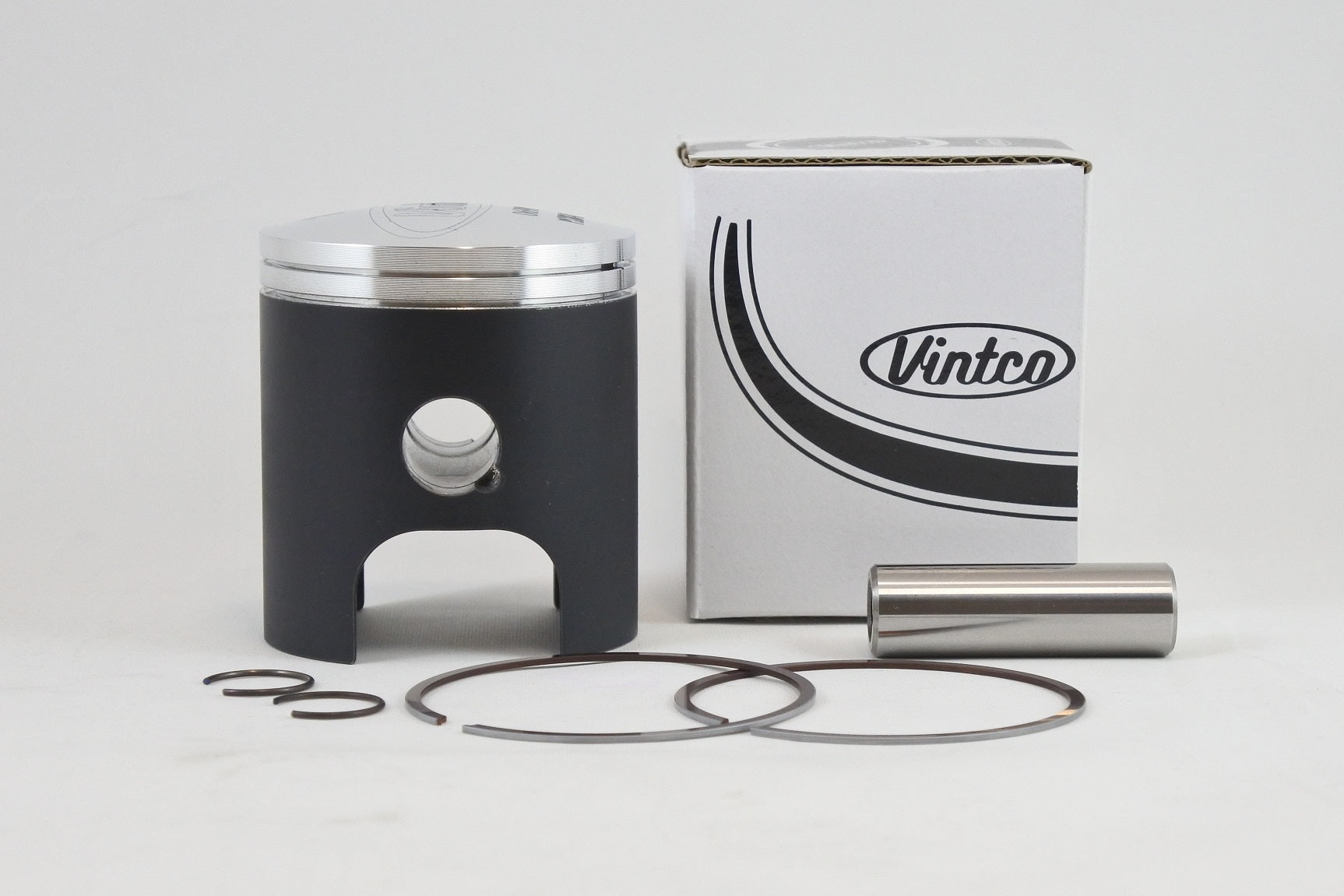 PISTON KIT 71-81 SUZUKI DS RV TC TS 125 57.0mm 1.0mm OVER VINTCO PSS07-1.0