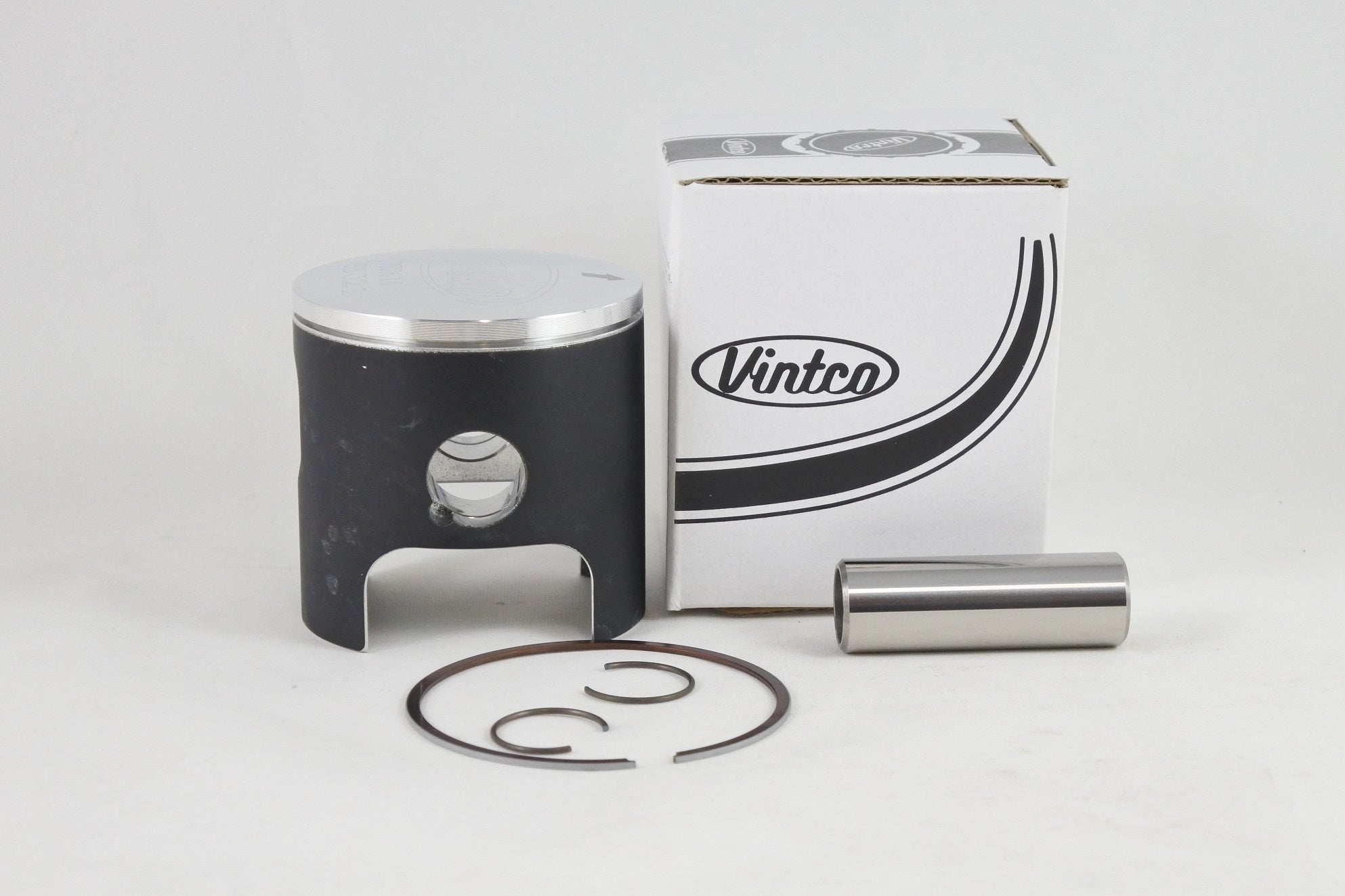 PISTON KIT 75-78 HUSQVARNA CR 125 56mm 1.0mm OVER VINTCO PSU16-1.0