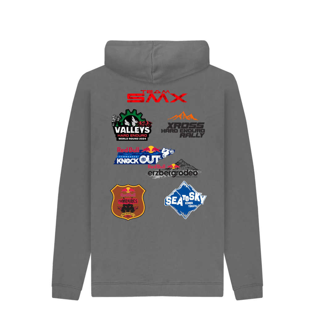Slate Grey Printed Hoody Back