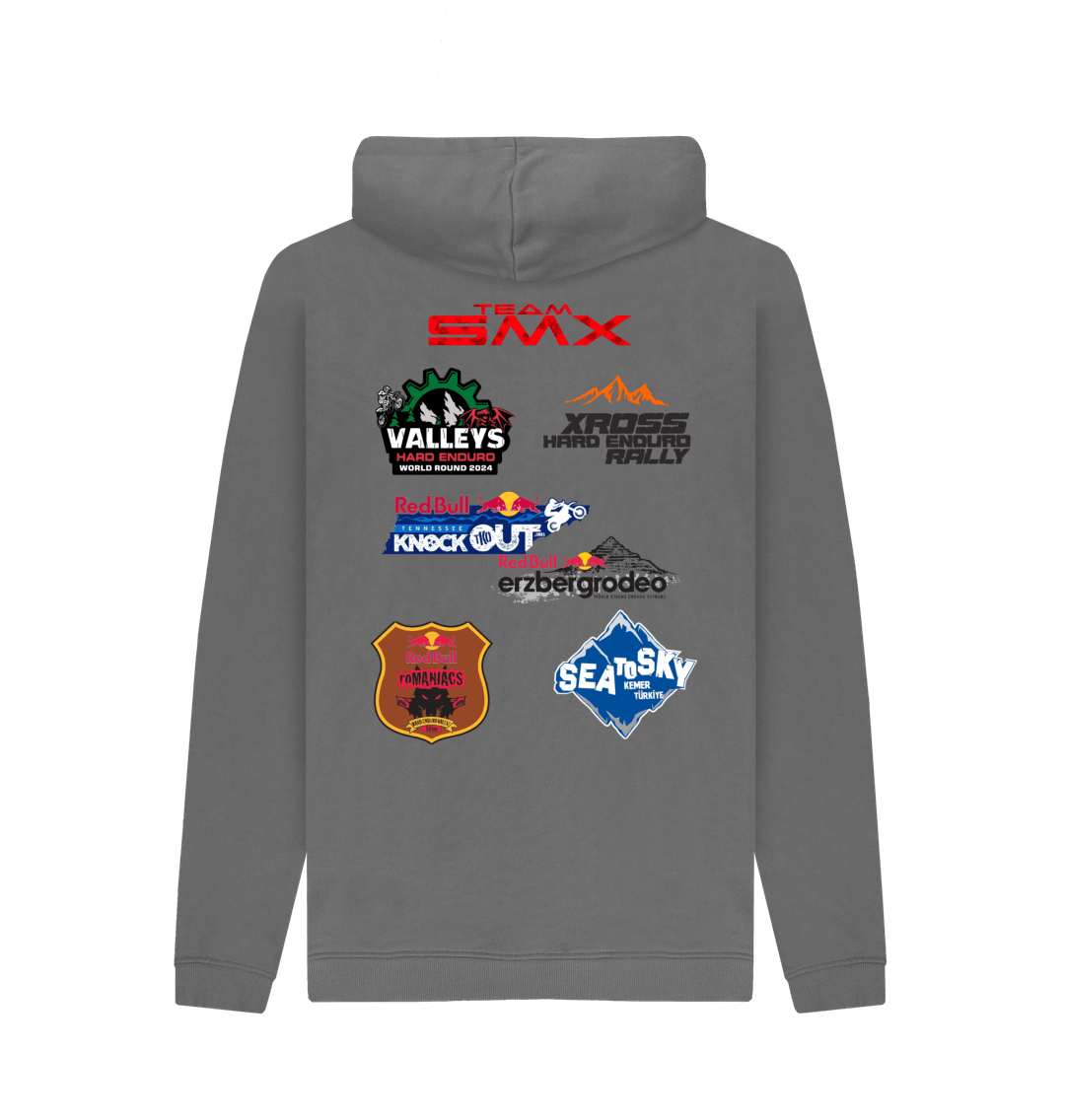 Slate Grey Printed Hoody Back