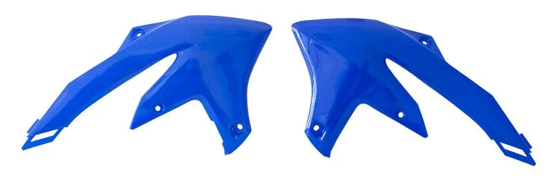 RADIATOR SCOOPS 2023-25 YZ450F YAMAHA BLUE, RTECH R-CVYZFBL0023