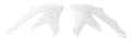 RADIATOR SCOOPS 2023-25 YZ450F YAMAHA WHITE, RTECH R-CVYZFBN0023