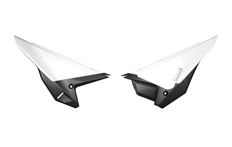 SIDE PANELS HONDA CRF 250 450 2025 R-TECH WHITE BLACK REVOLUTION R-FICRFBNNR26