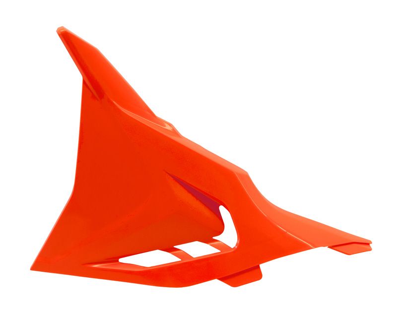 VENTED LEFT AIR BOX COVER 2023-2025 SX/SX-F KTM NEON ORANGE, RTECH R-FIKTMANSX93