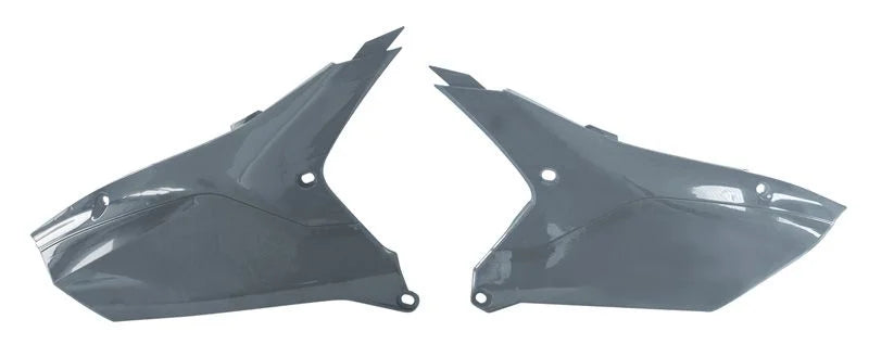 SIDE PANELS 2023-2025 YZ450F YAMAHA QUANTUM GREY/BLACK, RTECH R-FIYZFGR0023