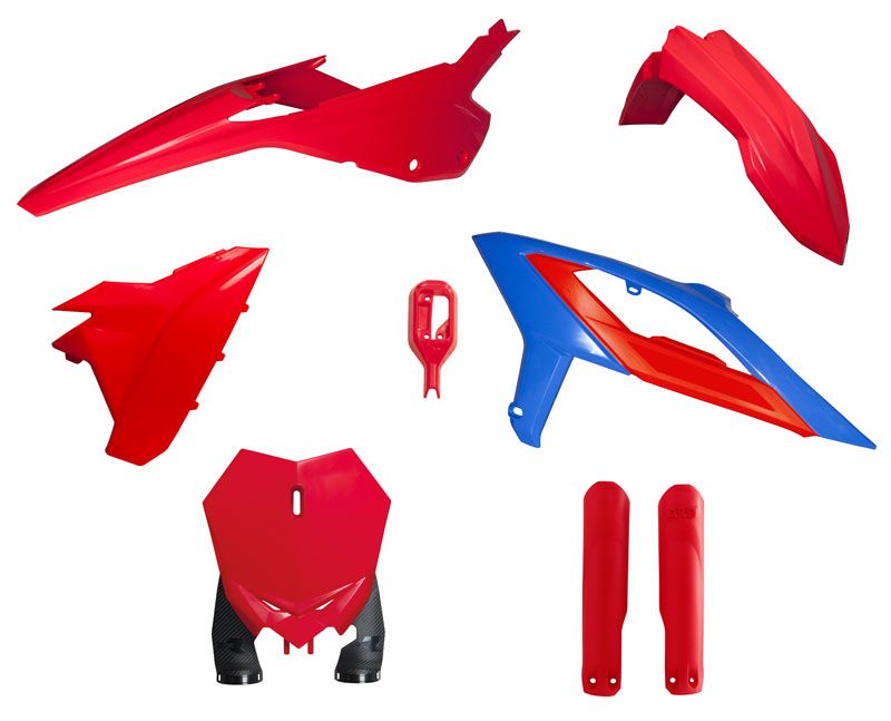 PLASTIC KIT/6 2024-25 BETA RX 300-450 BETA RED BLUE RTECH R-KITBET-RSB-624