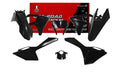 PLASTIC KIT/6 2024-2025 GASGAS EC, ECF BLACK, RTECH R-KITGAS-NR0-624