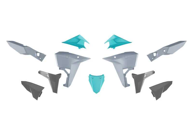 PLASTIC KIT KOVE 800 2025 R-TECH R-KITKOV-GR2-025 GREY & AQUAMARINE GREEN & BLACK