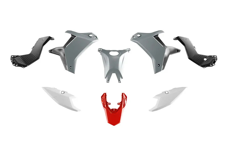 PLASTIC KIT YAMAHA TENERE 700 2025 R-TECH R-KITT70-GR2-025 GREY & WHITE & RED & BLACK