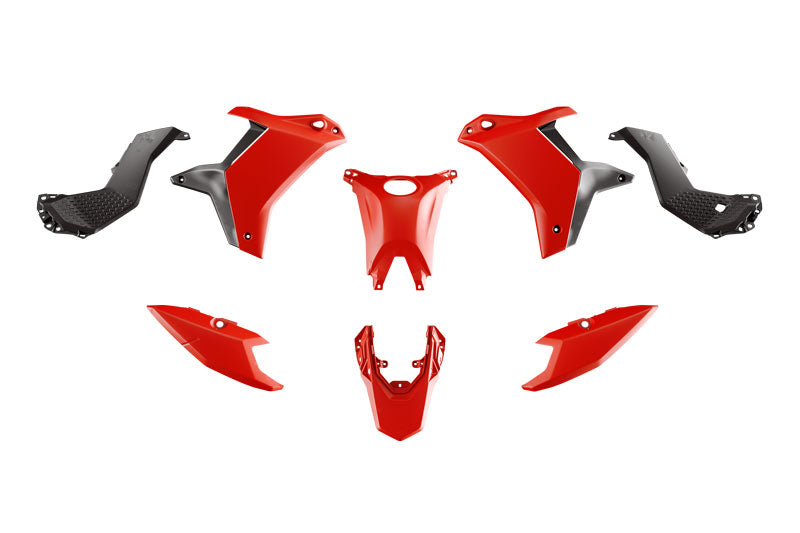 PLASTIC KIT YAMAHA TENERE 700 2025 R-TECH R-KITT70-RS1-025 RED & BLACK