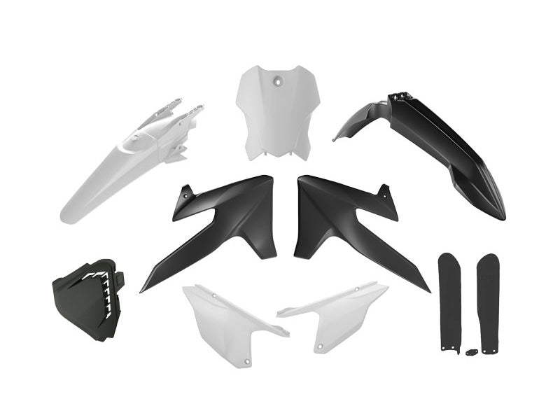 PLASTIC KIT TRIUMPH TF 250 450 R-TECH R-KITTRI-OEM-025 BLACK WHITE