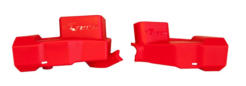 NISSIN KX/CRF MASTER CYLINDER PROTECTOR GUARDS RED RTECH R-PRTPUMPRS02