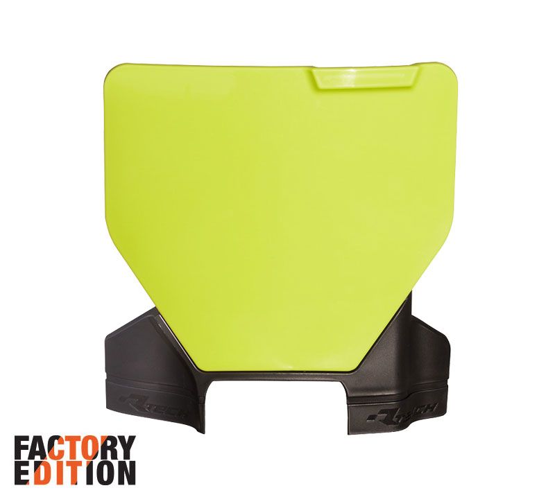 FACTORY FRONT PLATE 2023-2025 HUSKY TC/FC, YELLOW/BLACK, RTECH R-TBHSQGQNR93